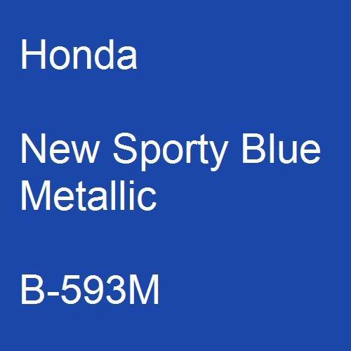 Honda, New Sporty Blue Metallic, B-593M.